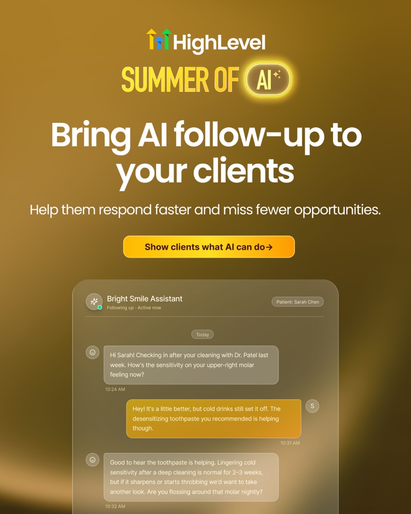HighLevel Summer of AI: AI-opvolging voor je klanten